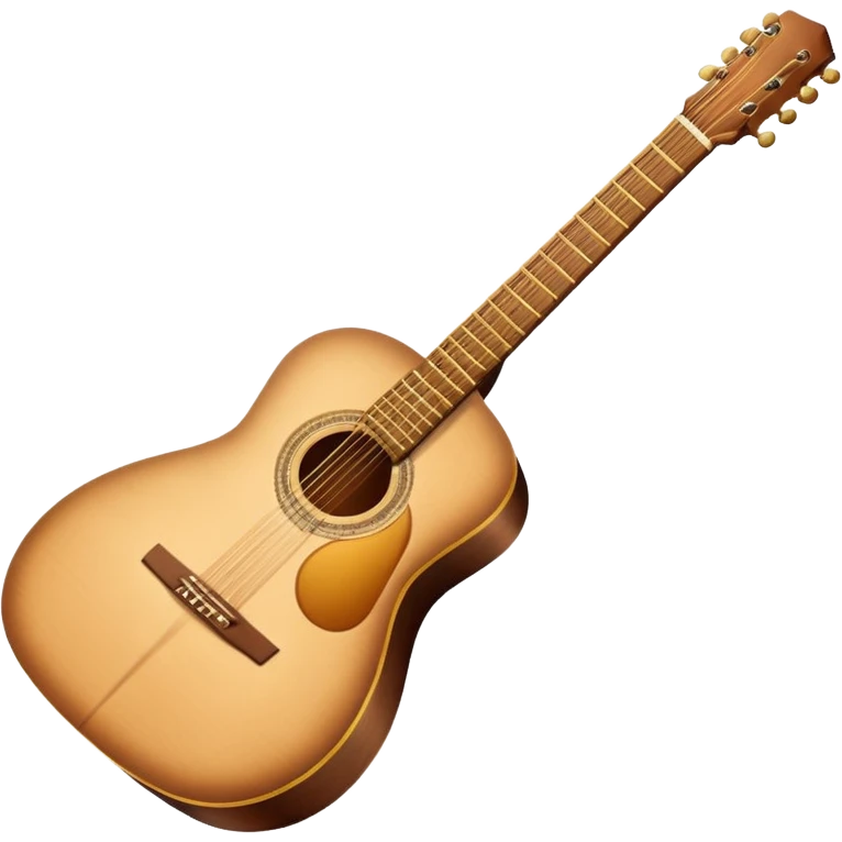 acoustic guitar with a bright string emoji