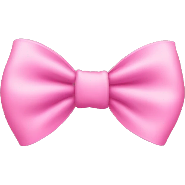 Pink bow emoji