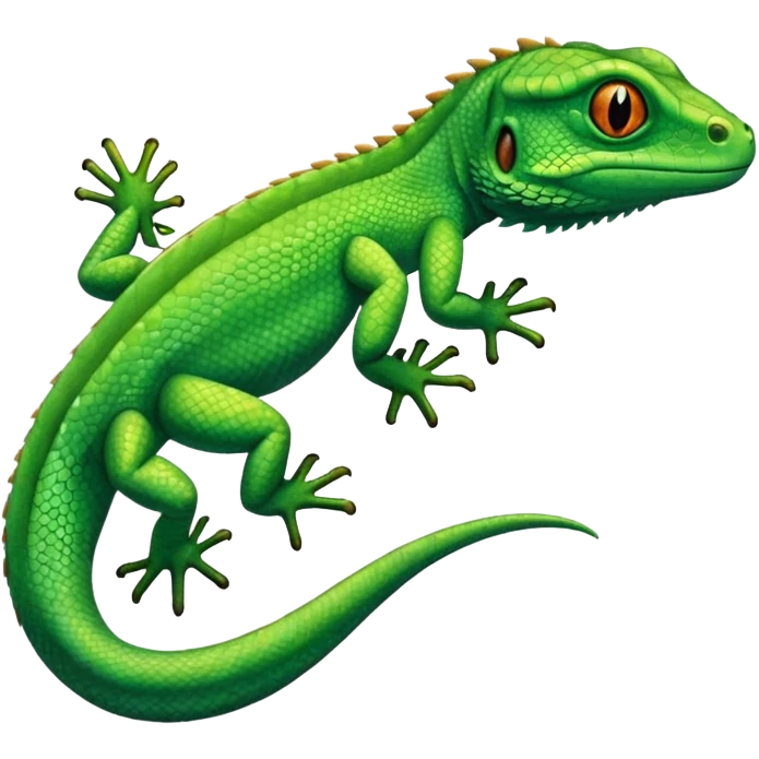 Hand grabbing a lizard emoji
