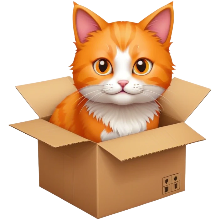 Cat in box emoji