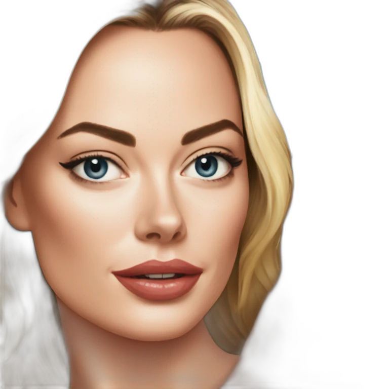 Margot robbie en Bikini emoji