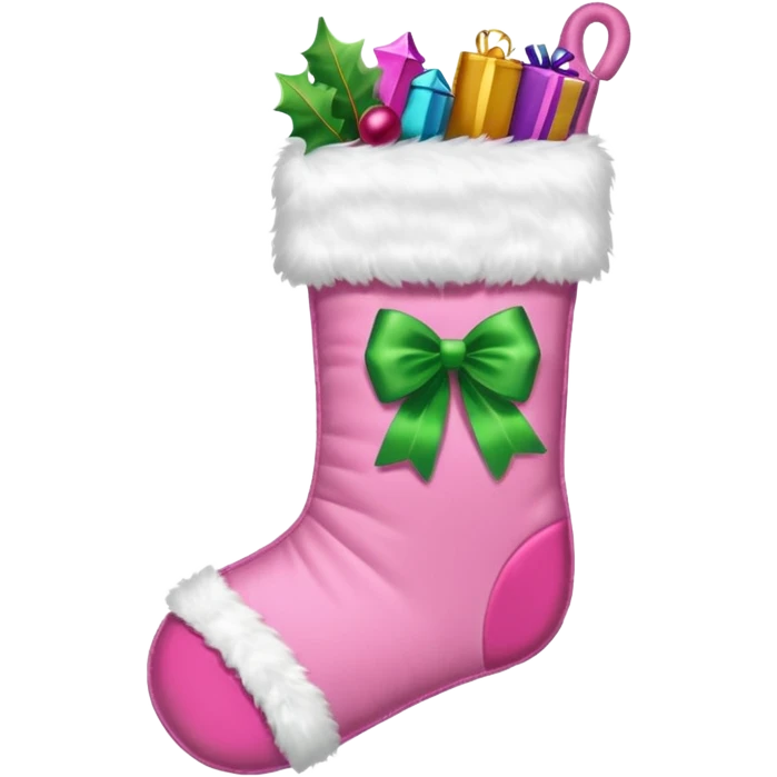 Pink Christmas emoji
