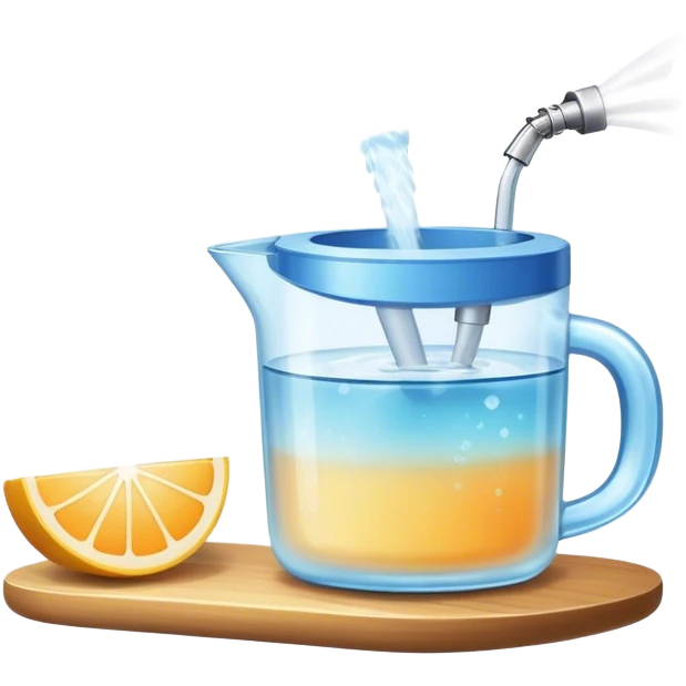 Spraying micro mist from water in a summer cafe for cooling emoji