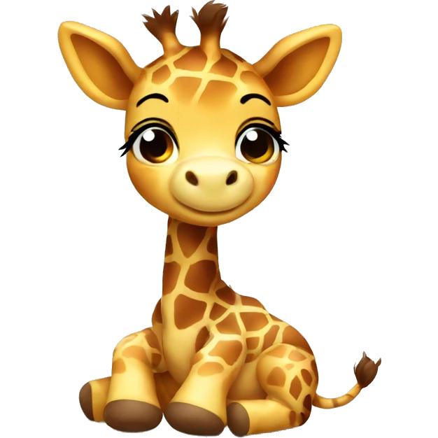 baby giraffe in a diaper emoji