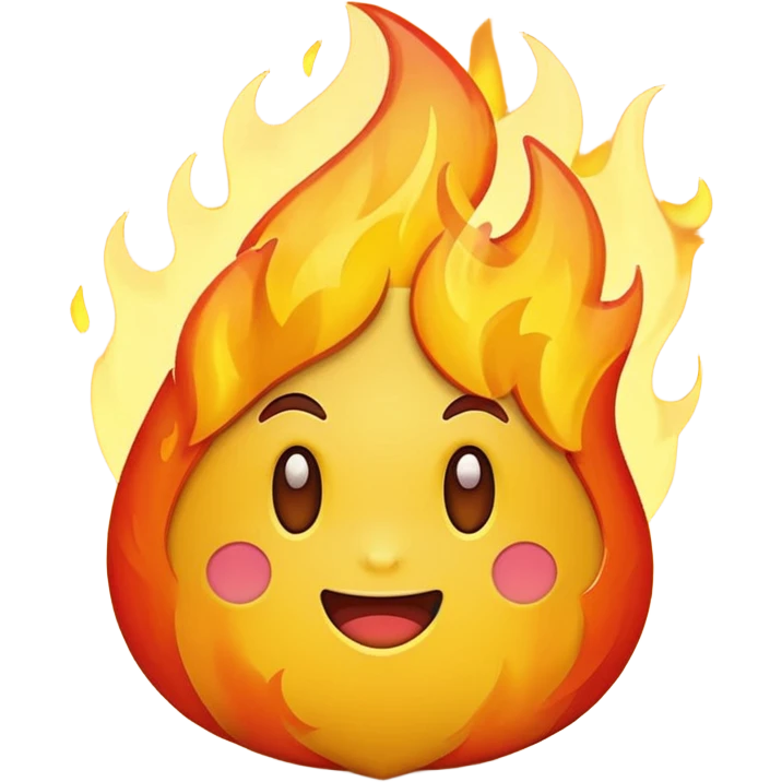yellow fire emoji