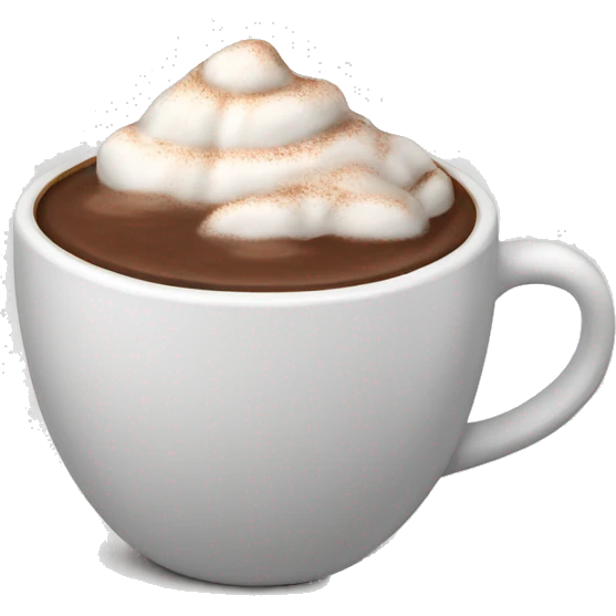 A cup of hot chocolate  emoji