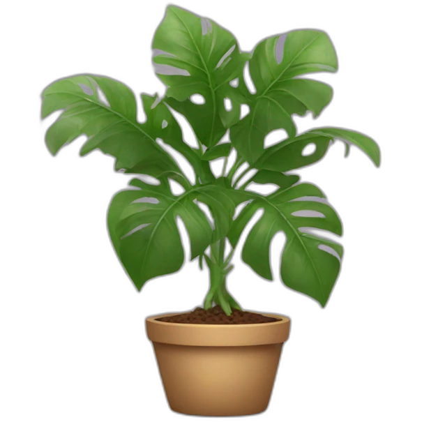 Home plant with eyes and hands emoji