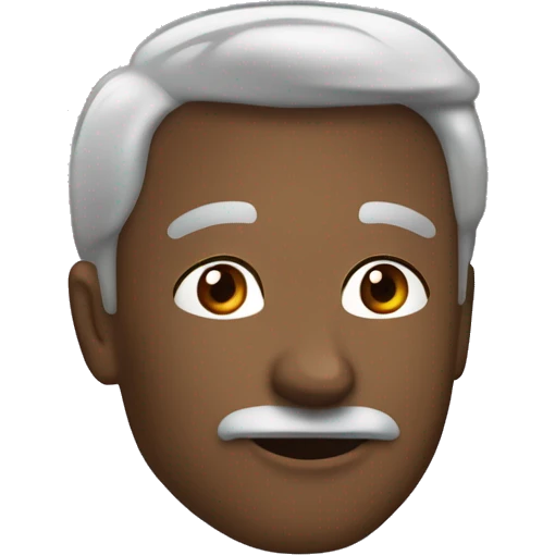 Черный маленький французский бульдог с большими ушами emoji