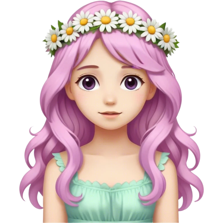 daisy lila pastel emoji