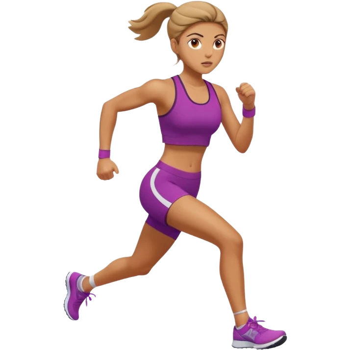 donna che corre emoji