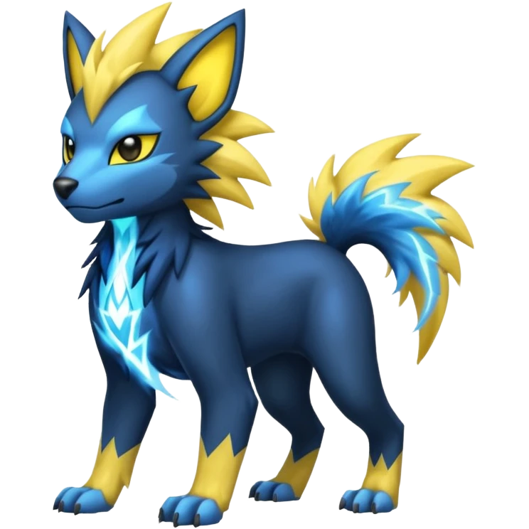 Manectric-Luxray-hybrid-creature emoji
