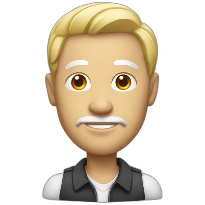 figure of white man emoji