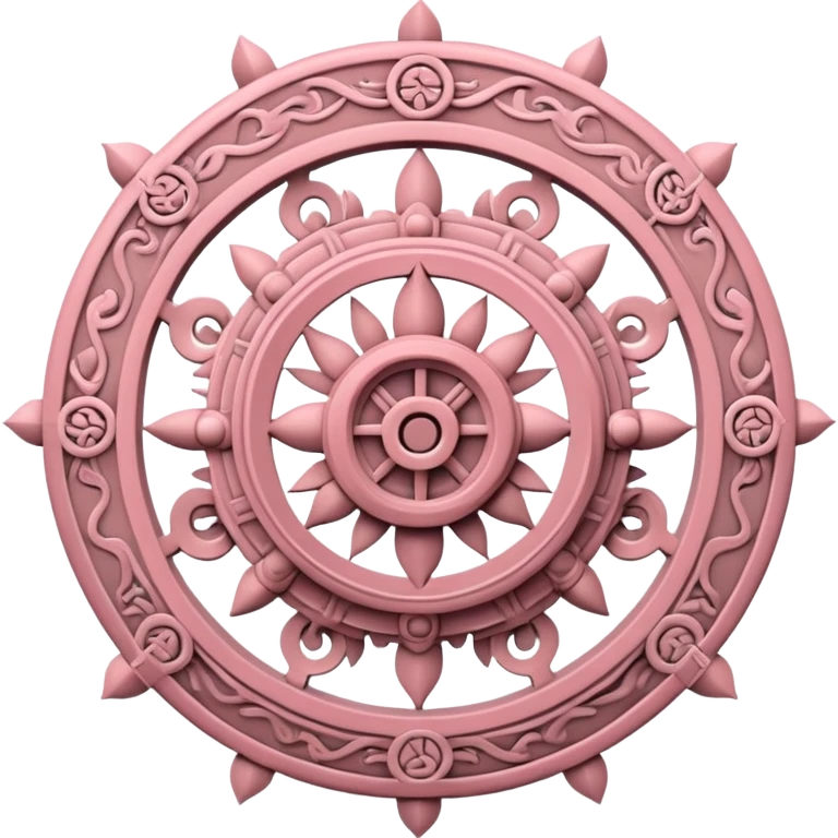 dusty pink dharmachakra  emoji
