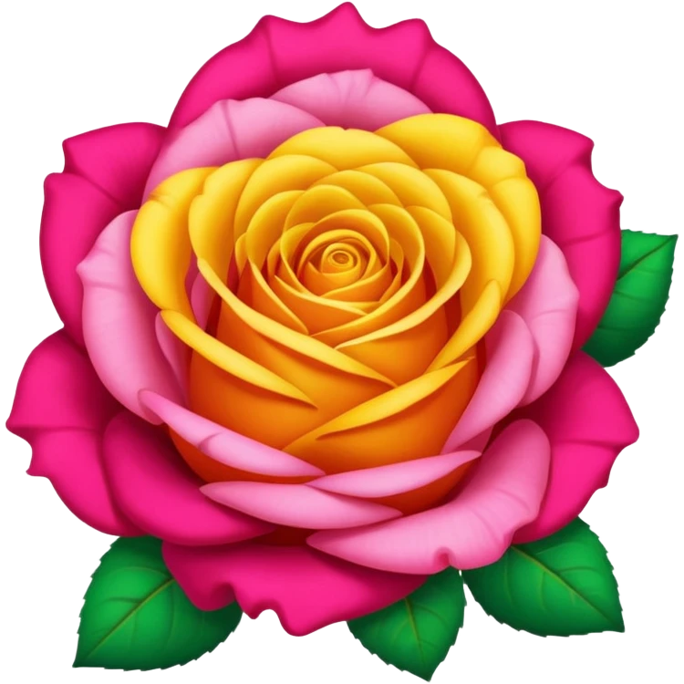 Colorful roses emoji