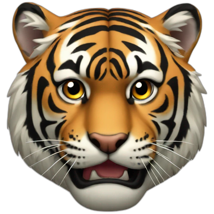 Un tigre agressif emoji