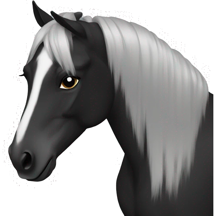 horse black emoji