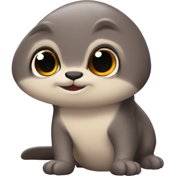Lontra de conchinha emoji
