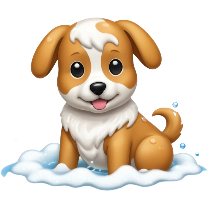 pet Shampoo with foam emoji