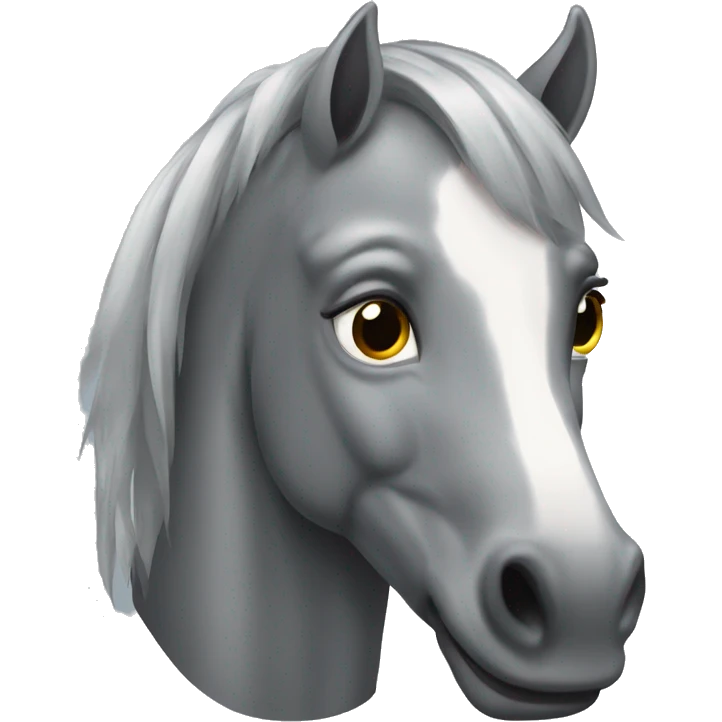 Cheval gris emoji