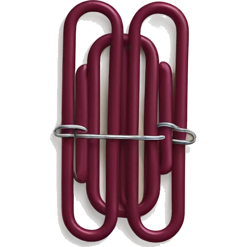 burgundy paper clips emoji