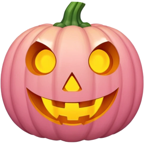 Halloween pumpkin pastel pink emoji