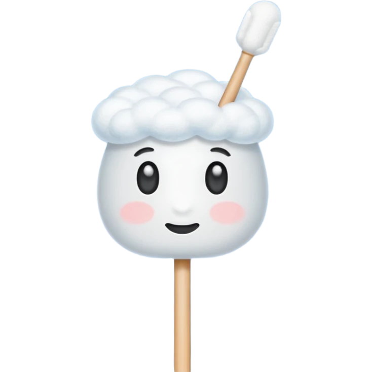 One cotton swab emoji