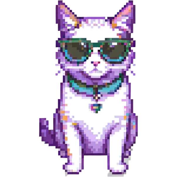 a cat wearing sunglasses emoji