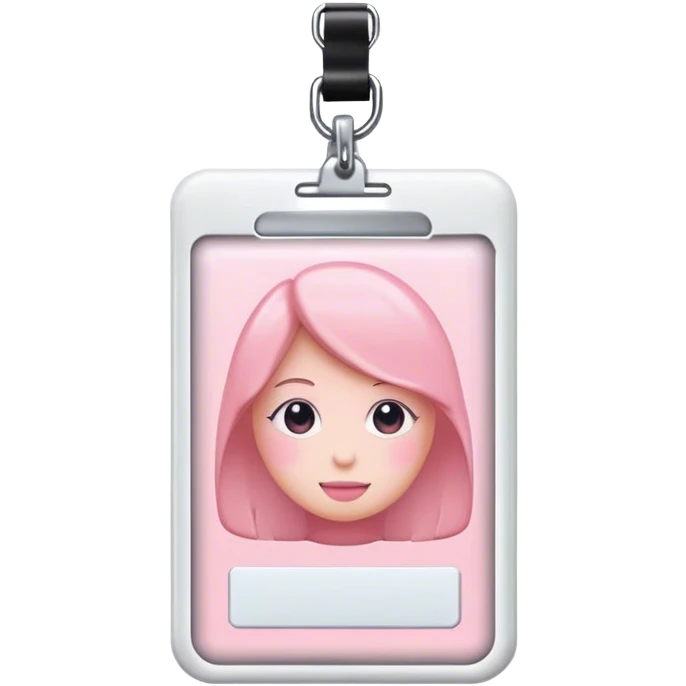 pastel pink ID BADGE emoji