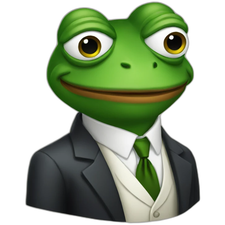 businessman pepe frog emoji
