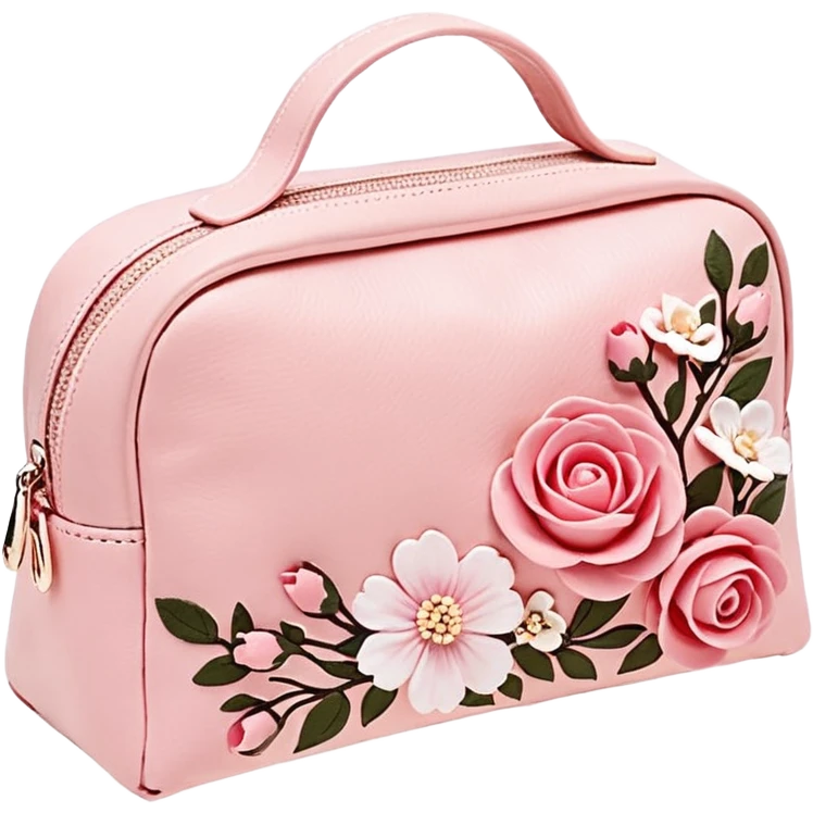 Розовая косметичка в виде скелета, вокруг чёрные искры ( кьютимарка для пони MLP )  emoji