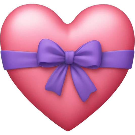 Heart wrapped in a bow emoji