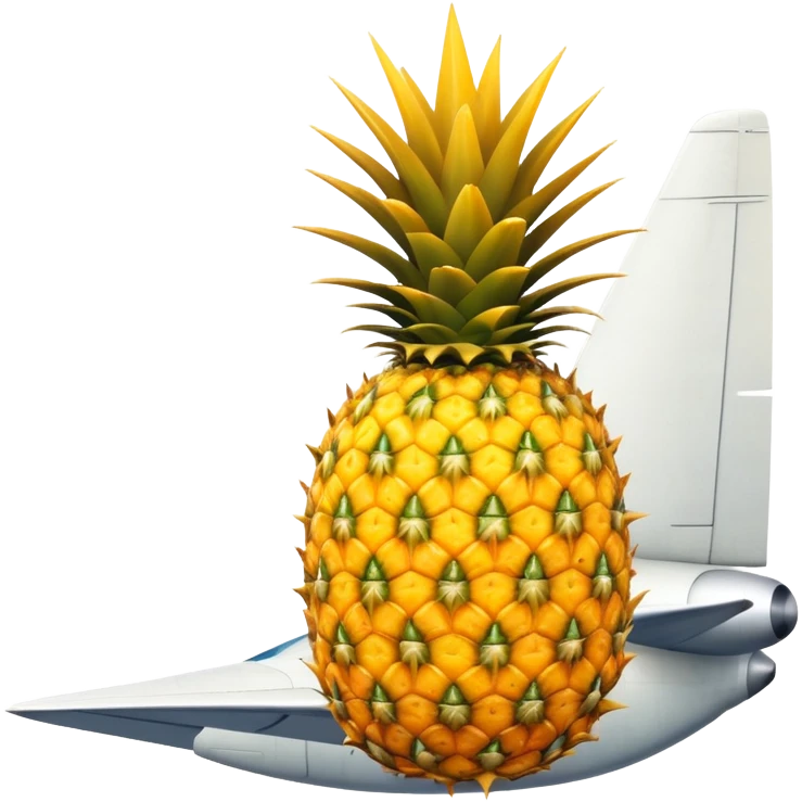 Pinapple on an airplane  emoji