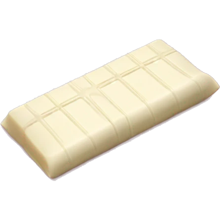 White chocolate bar in pale pink wrapper emoji