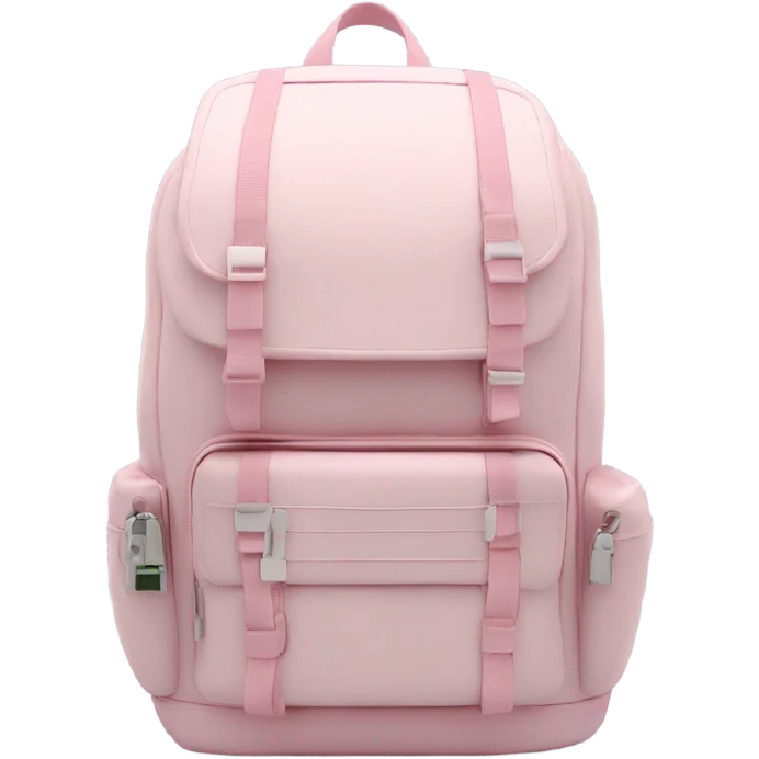 light pink backpack for school emoji