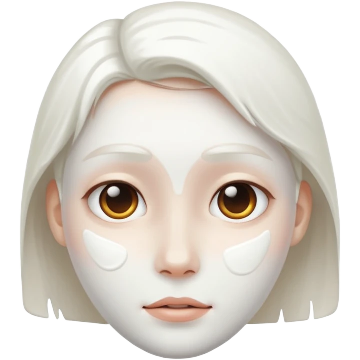 White paint from face  emoji