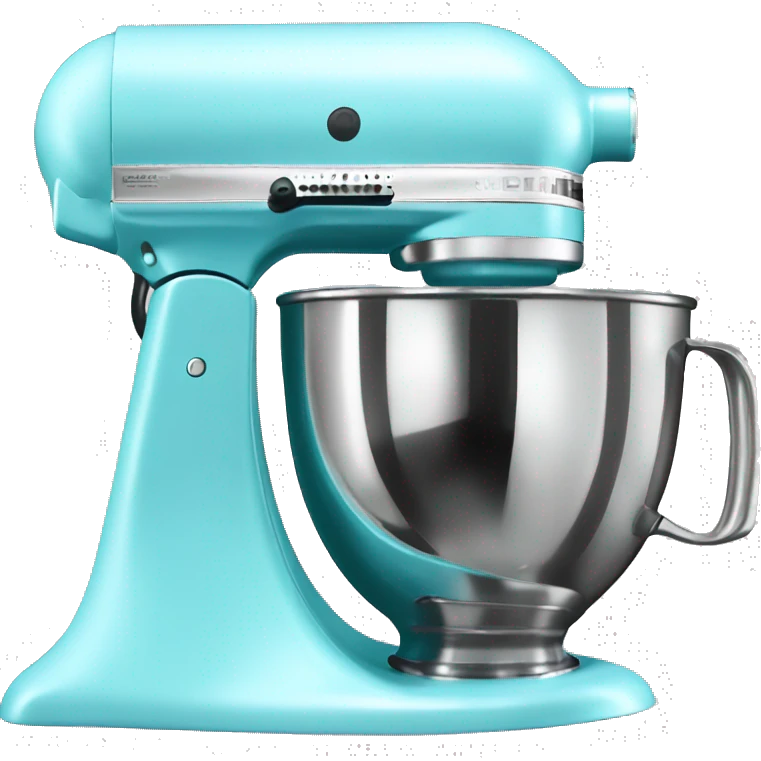 Realistic pastel blue kitchenaid mixer.  emoji