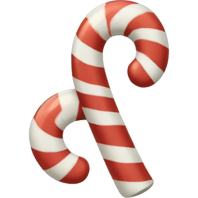 Christmas candy cane emoji
