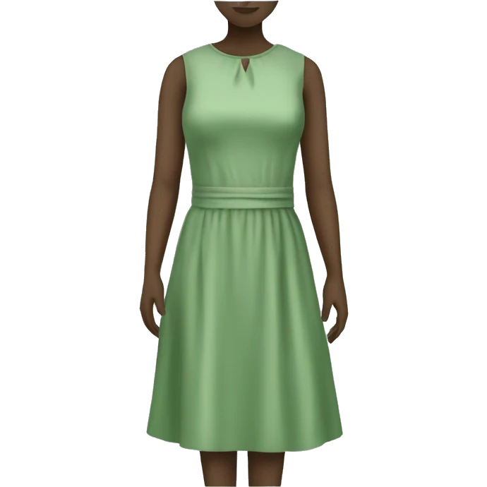 Sage green dress emoji