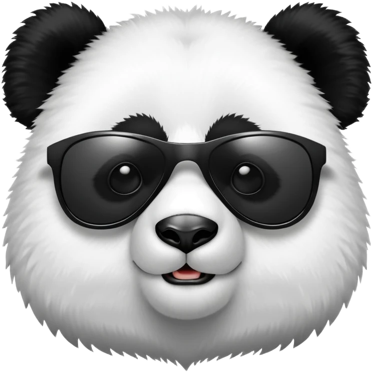 A panda with sunglasses emoji