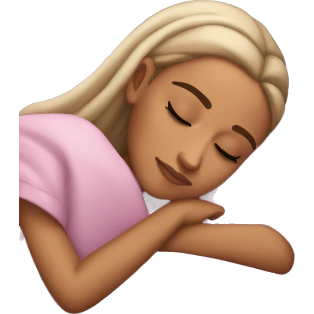 ariana grande sleeping emoji