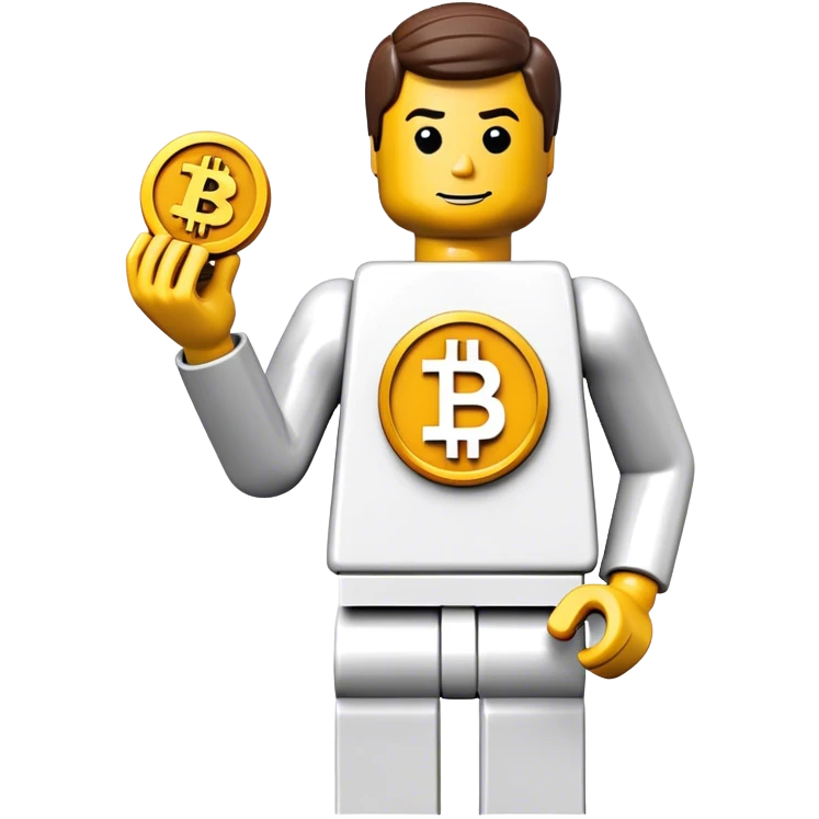 hackeur lego homme bitcoin emoji
