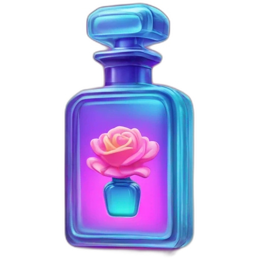 neon perfume bottle emoji
