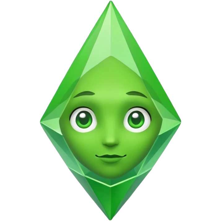 Sims character with green plumbob emoji