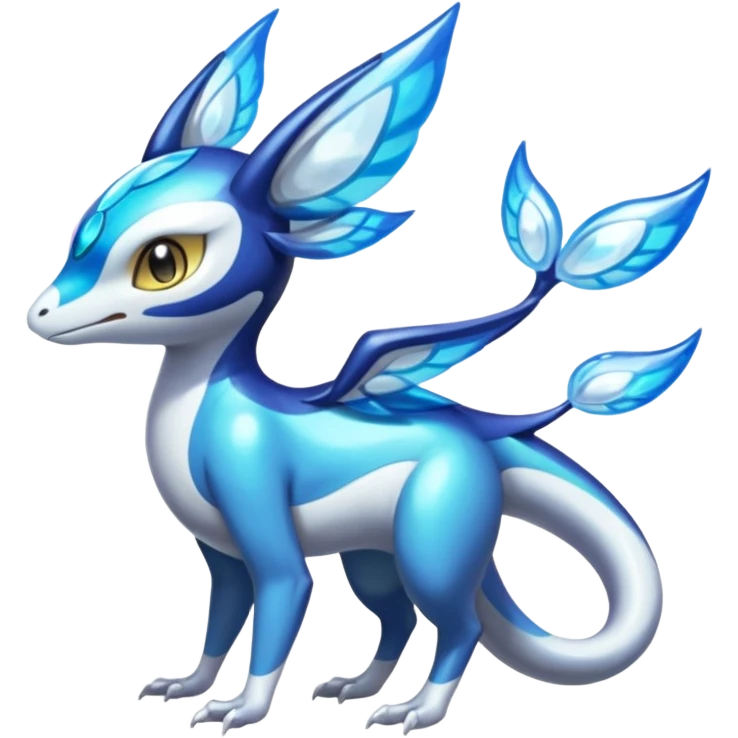 Angelic Divine Bioluminescent Translucent Luminescent Diaphanous Shiny Colorful Meloetta-Latias-Veemon-Wargreymon-Protogen-Fakémon-fusion-hybrid-creature emoji