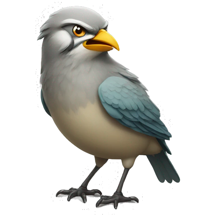 Bird angry emoji