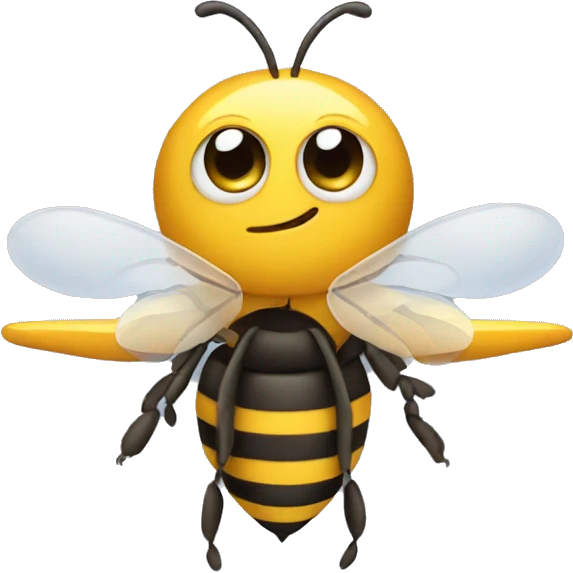 bee on an airplane emoji