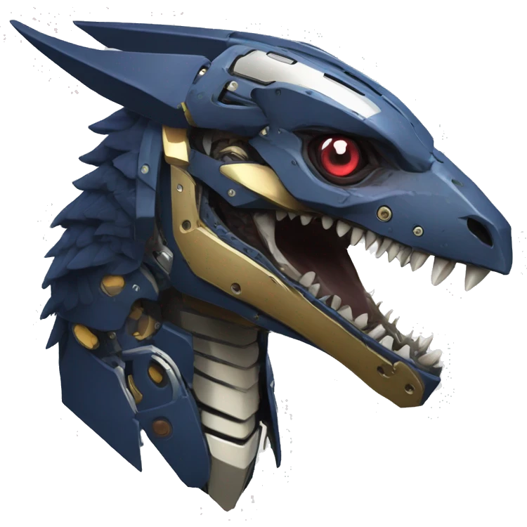 Futuristic Mechanical Sergal-raptor-nargacuga-vernid emoji