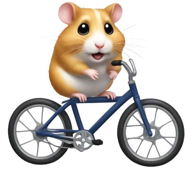 hamster riding bike emoji