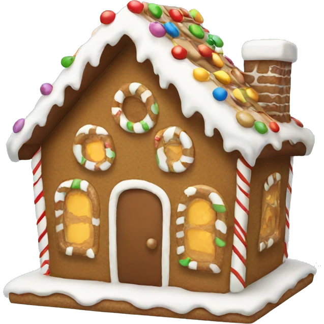 Gingerbread house emoji