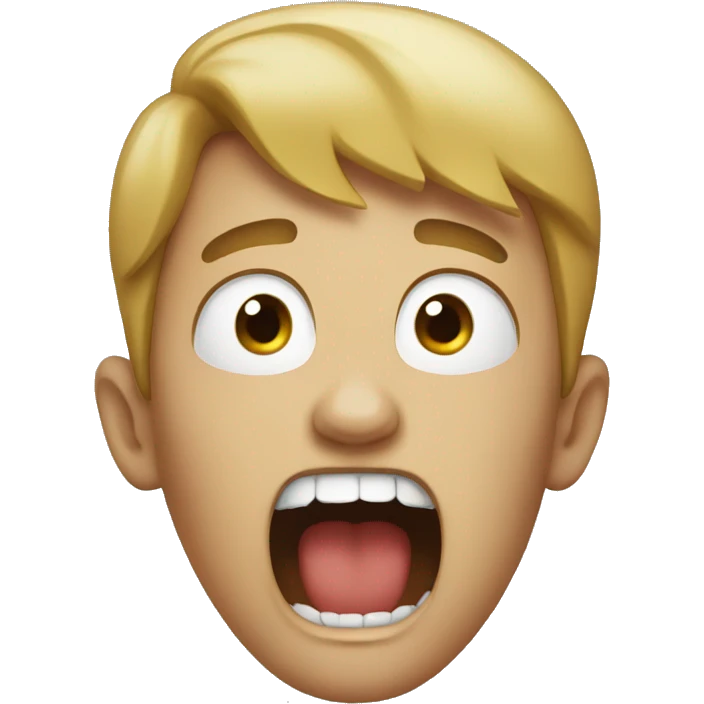 Screaming emoji